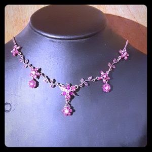 3 for $15☆ ☆ Pink Flower Necklace